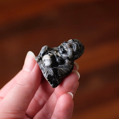 Larvikite Buddha Carving | Crystal Buddha