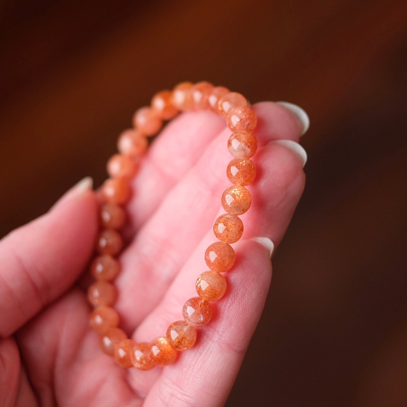 Sunstone Bracelet | Sunstone Crystal Stretch Bracelet