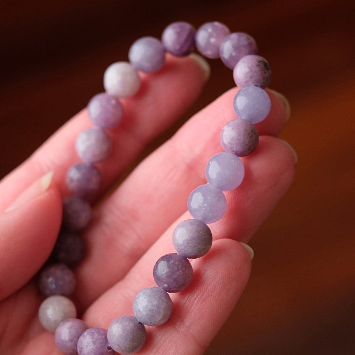 Lepidolite Bracelet | Crystal Stretch Bracelet