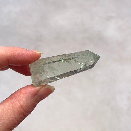 Prasiolite Point | Green Amethyst Crystal Tower