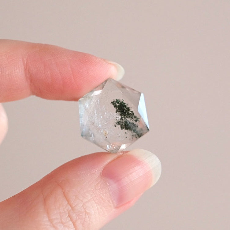 Chlorite Quartz Hexagon | Crystal Jewel | Star of David