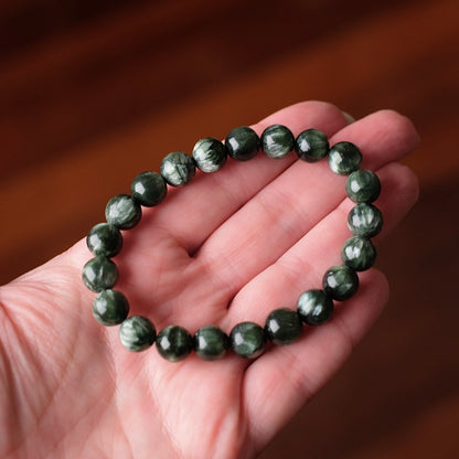 Seraphinite Bracelet | Crystal Stretch Bracelet