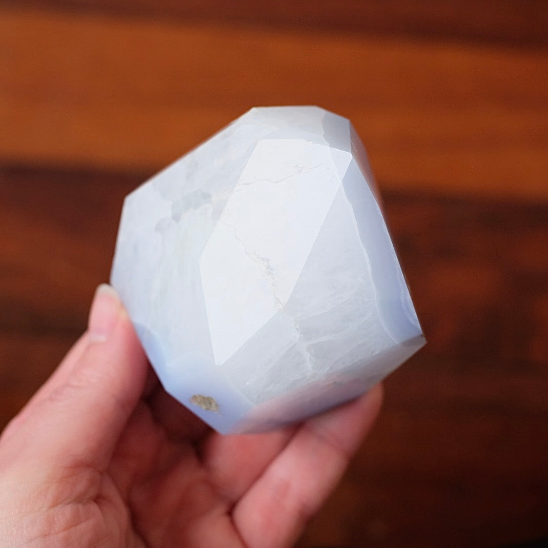 Blue Lace Agate + Quartz Freeform | Blue Lace Agate Crystal