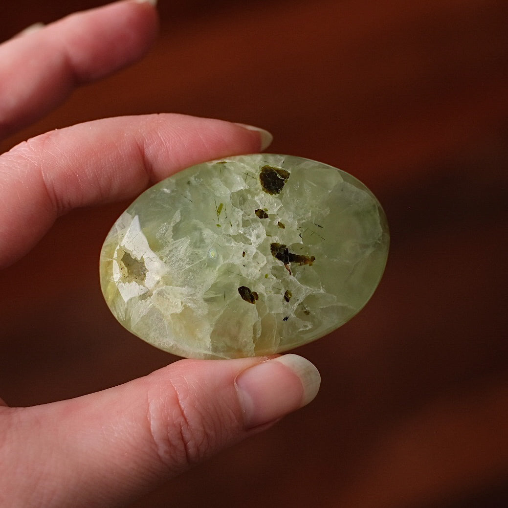 Prehnite Palm | Prehnite Crystal Palm