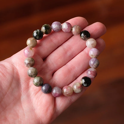 Mixed Tourmaline Bracelet | Rainbow Tourmaline Crystal Bracelet