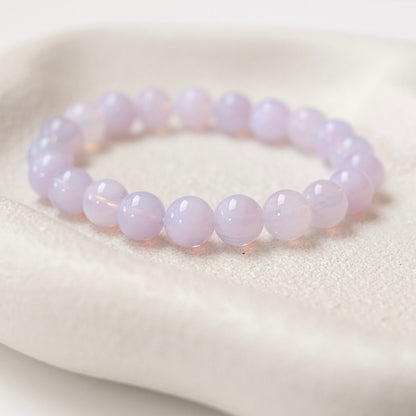 Lavender Moon Quartz Bracelet | Crystal Stretch Bracelet