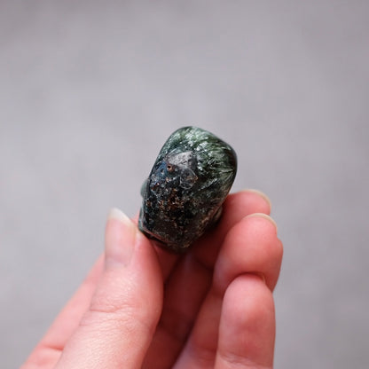 Seraphinite Crystal Skull | Rare Skull Carving