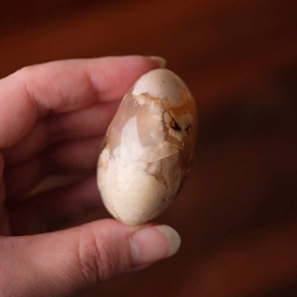 Flower Agate Palm | Flower Agate Crystal Palm Stone