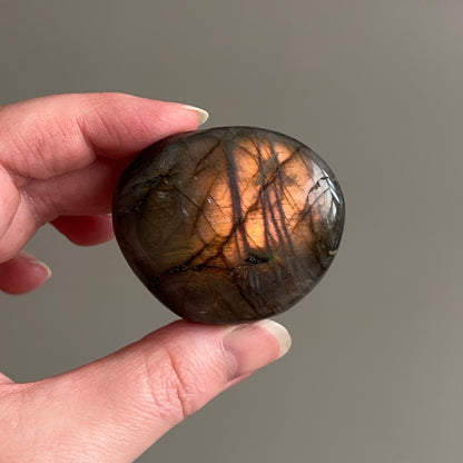 Labradorite Palm | Orange Labradorite Crystal Palm