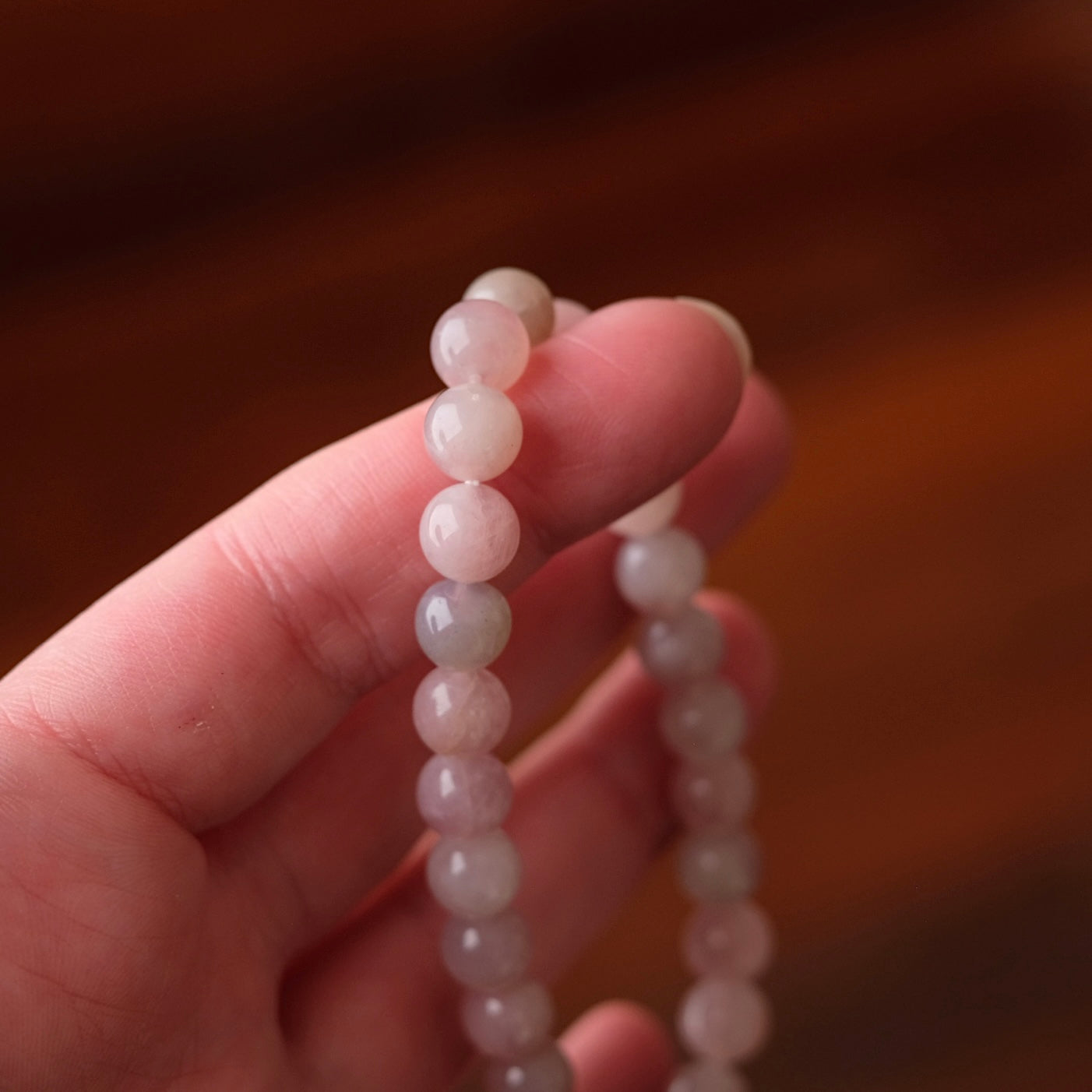 Lavender Rose Quartz Bracelet | Crystal Stretch Bracelet