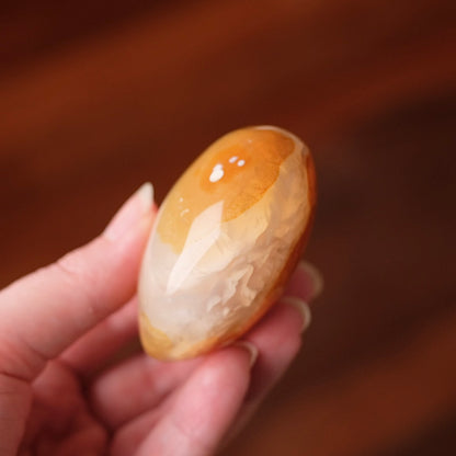 Orca Carnelian Heart | Yellow Carnelian Crystal Heart