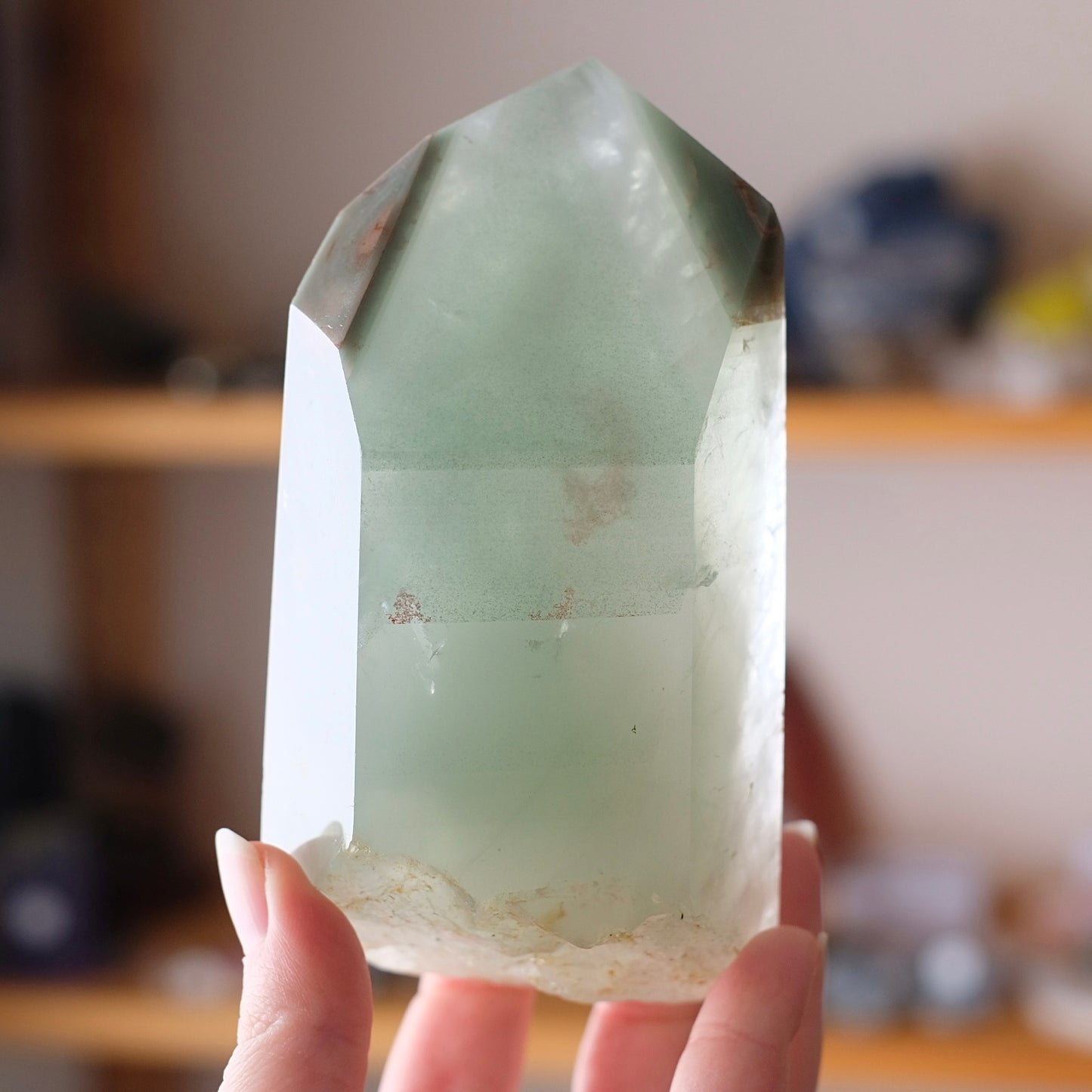XL Chlorite Quartz Point | Phantom Quartz Crystal