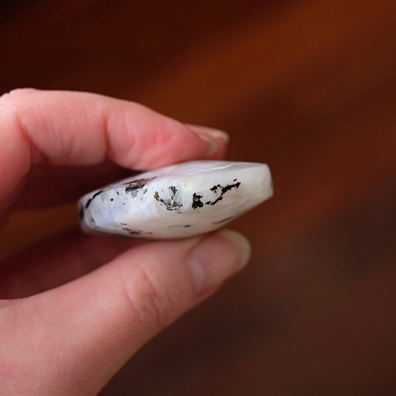 Moonstone & Aquamarine Palm | Moonstone Crystal Palm