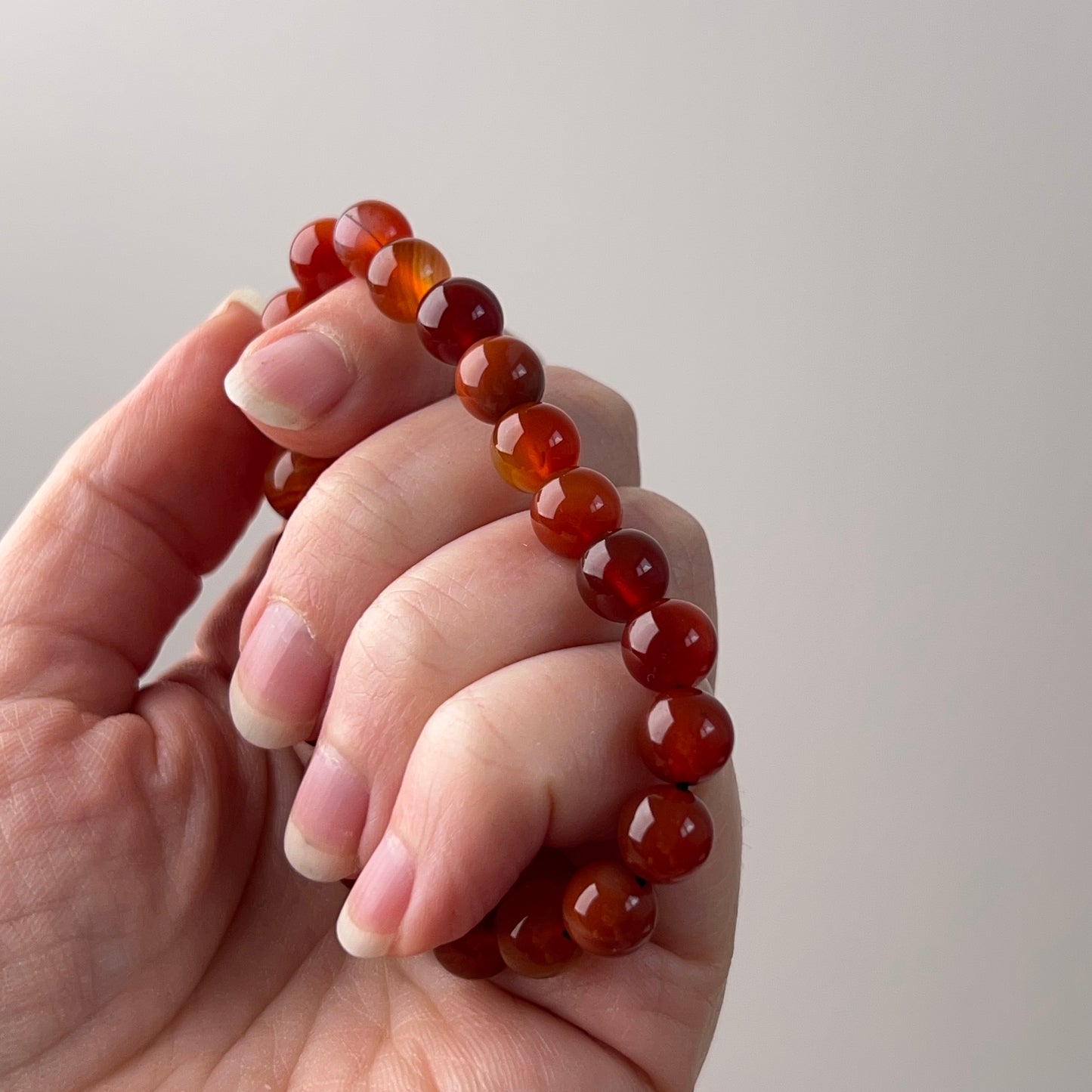 Carnelian Bracelet | Crystal Stretch Bracelet