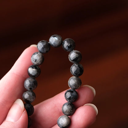 Larvikite Bracelet | Crystal Stretch Bracelet