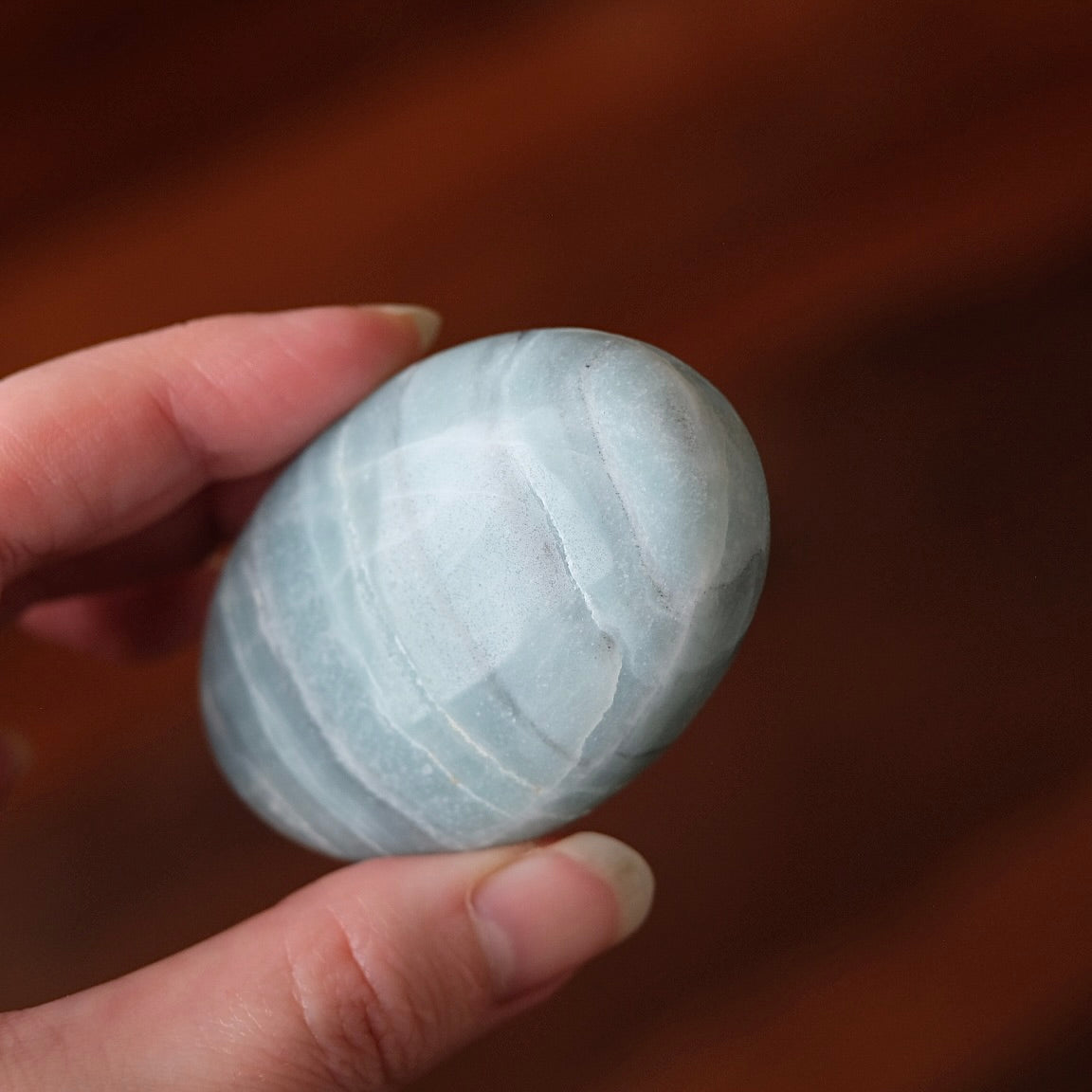 Azumar Palm | Sky Blue Caribbean Quartz | Crystal Palmstone