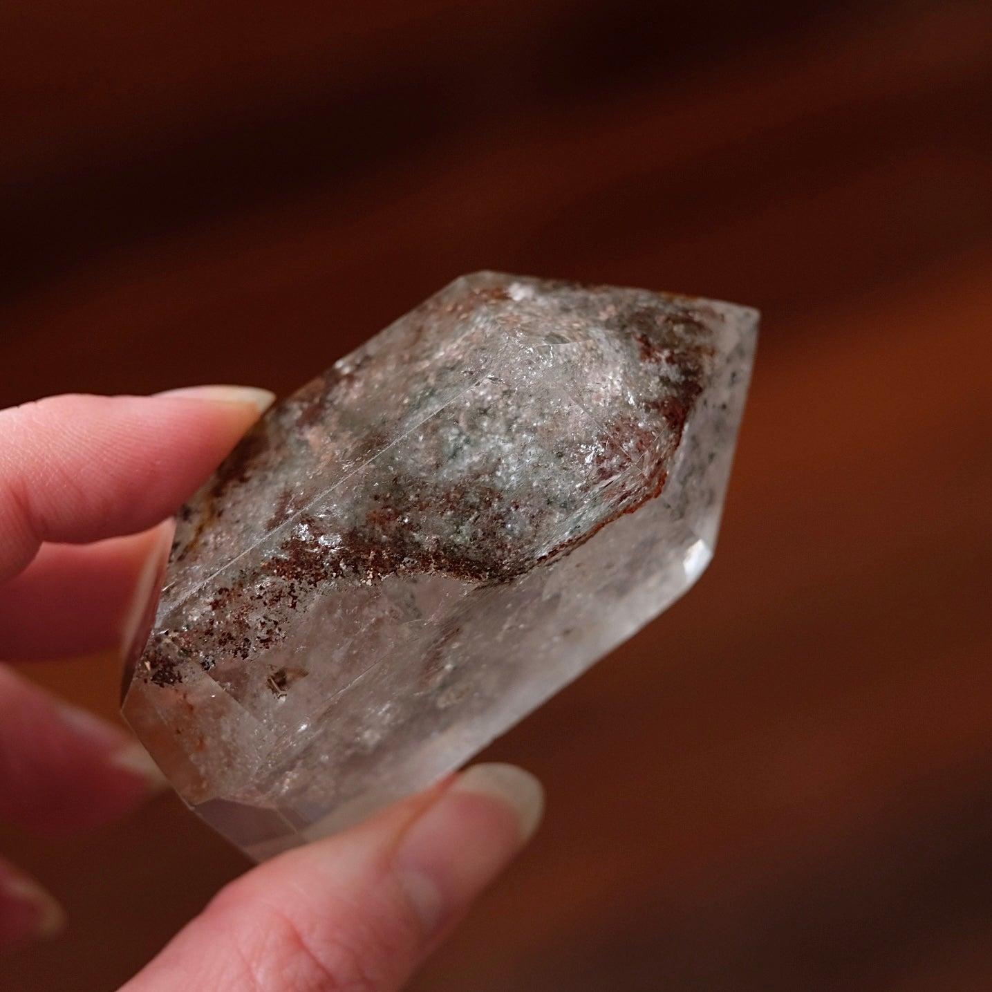 Garden Quartz Point | Lodolite Quartz | Dream Quartz Crystal Tower