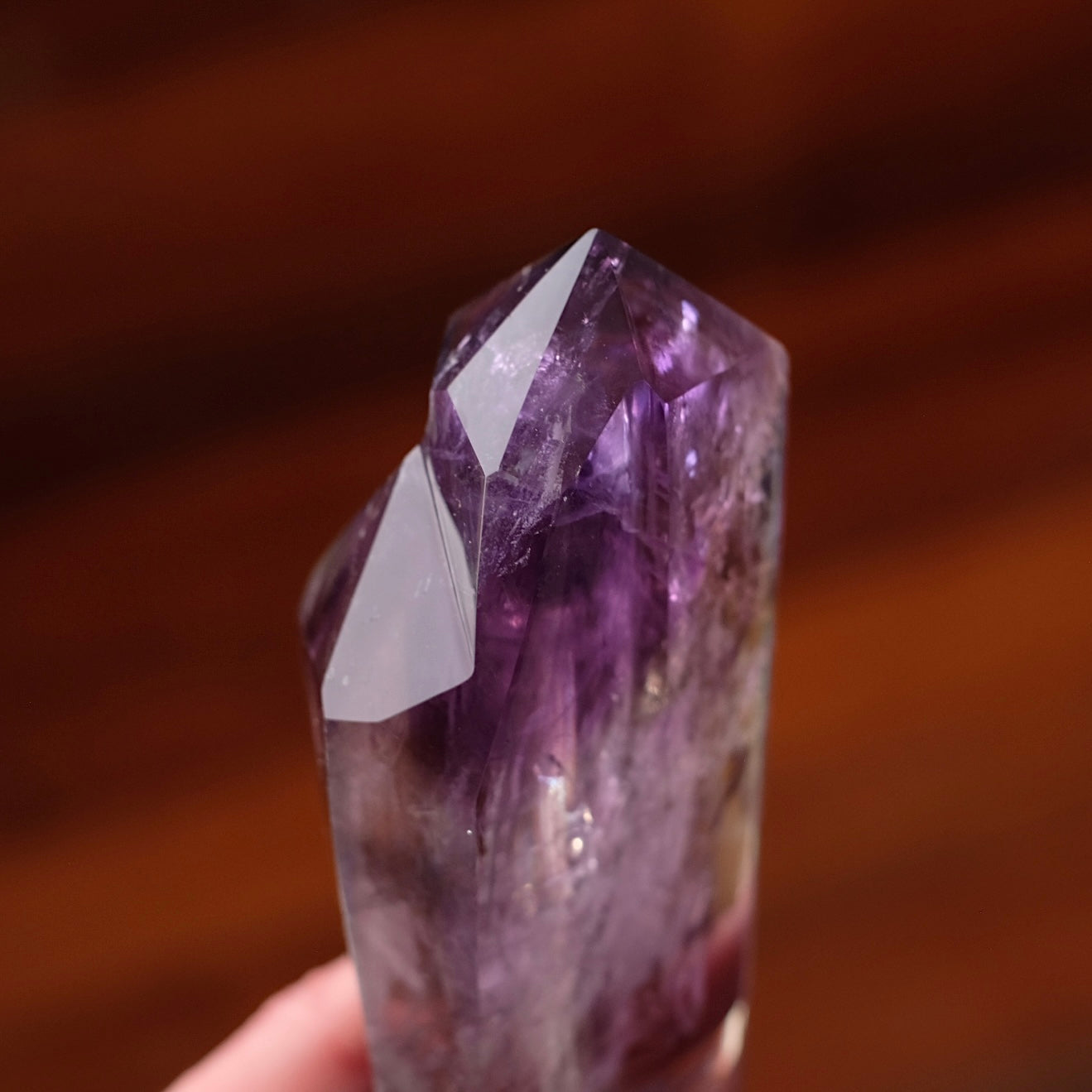 Amethyst Wand + Stand | Polished Amethyst Statement Crystal
