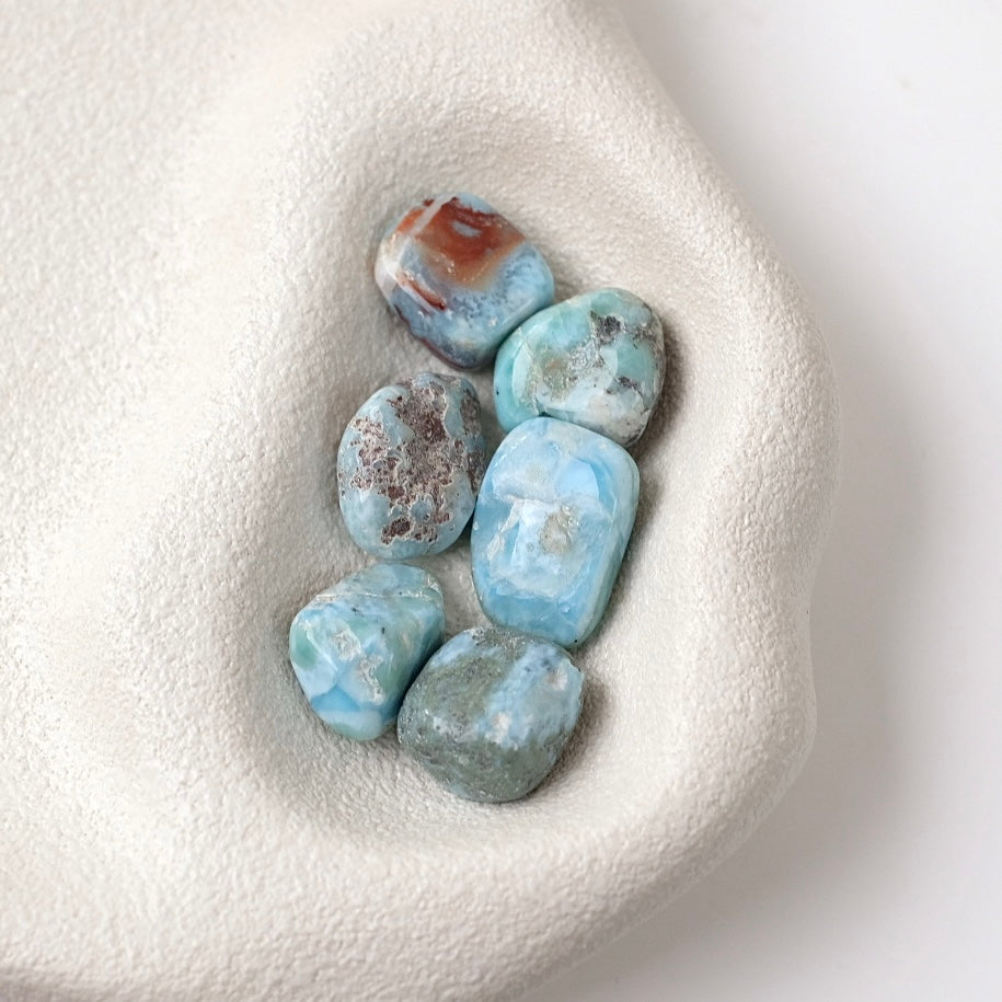 Set of Larimar Crystal Pebbles | Larimar Tumbles