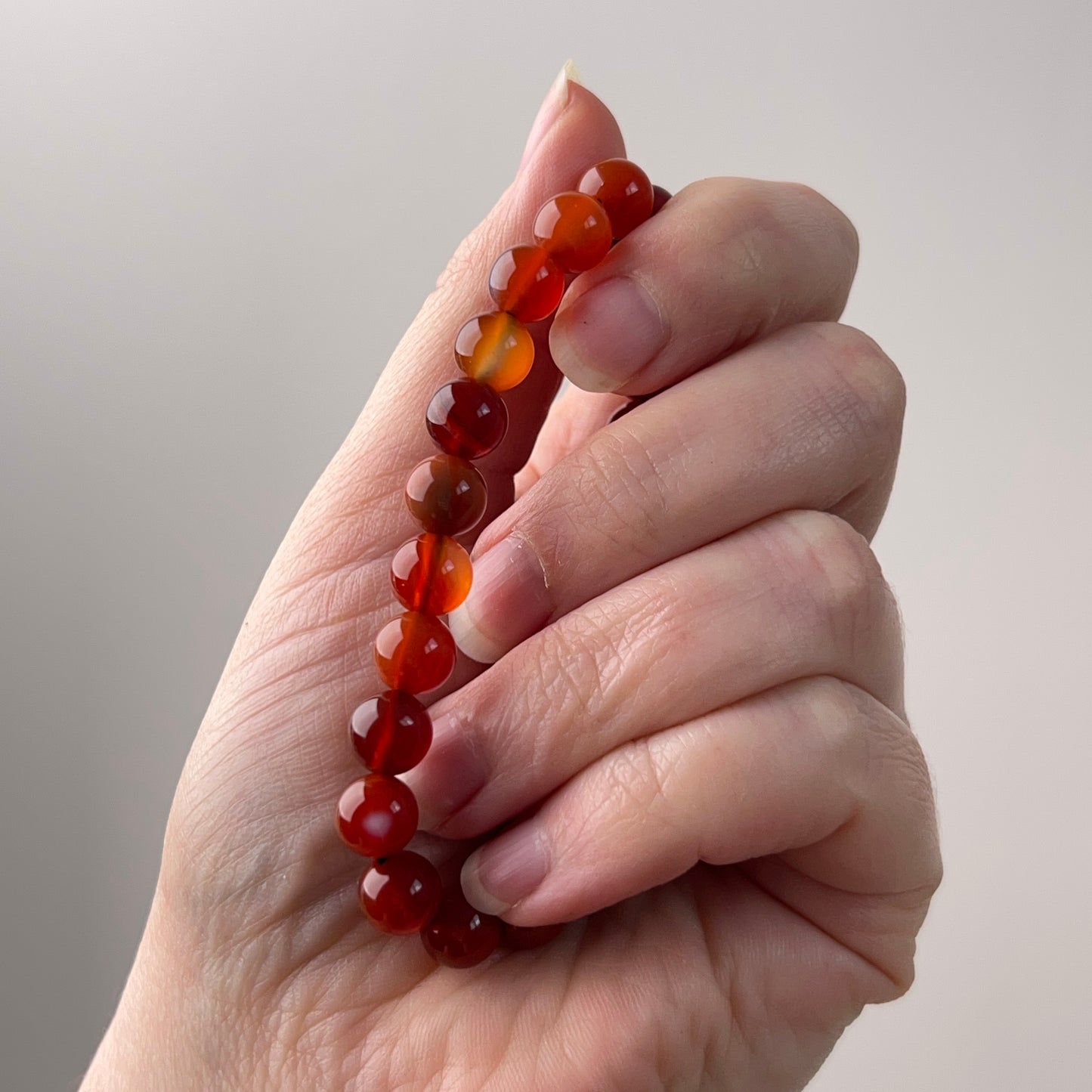 Carnelian Bracelet | Crystal Stretch Bracelet