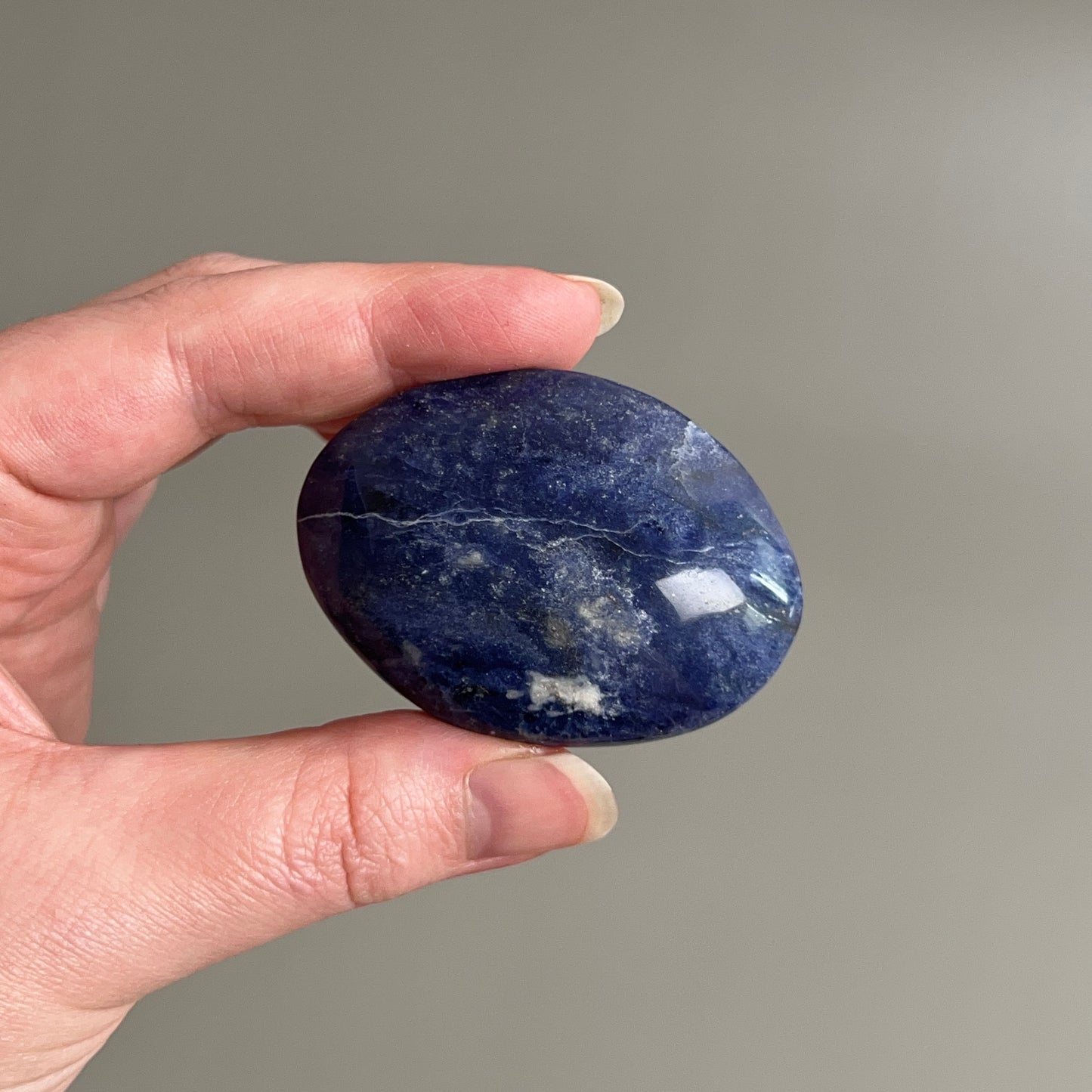 Sodalite Palm | Blue Sodalite Crystal Palm Stone