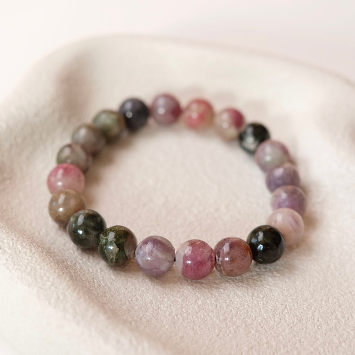 Mixed Tourmaline Bracelet | Rainbow Tourmaline Crystal Bracelet