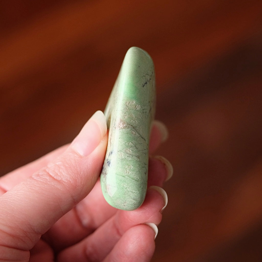 Lime Magnesite | Lemon Chrysoprase Crystal Freeform