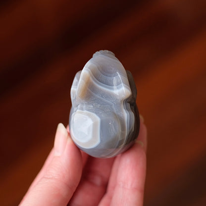 Banded Agate Crystal Skull | Quartz Skull Crystal
