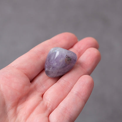 Chevron Amethyst Crystal Tumble | Amethyst Tumbled Stone
