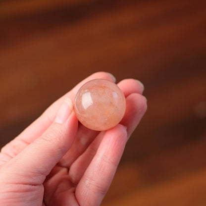 Peach Morganite Sphere | Pink Beryl | Small Crystal Sphere