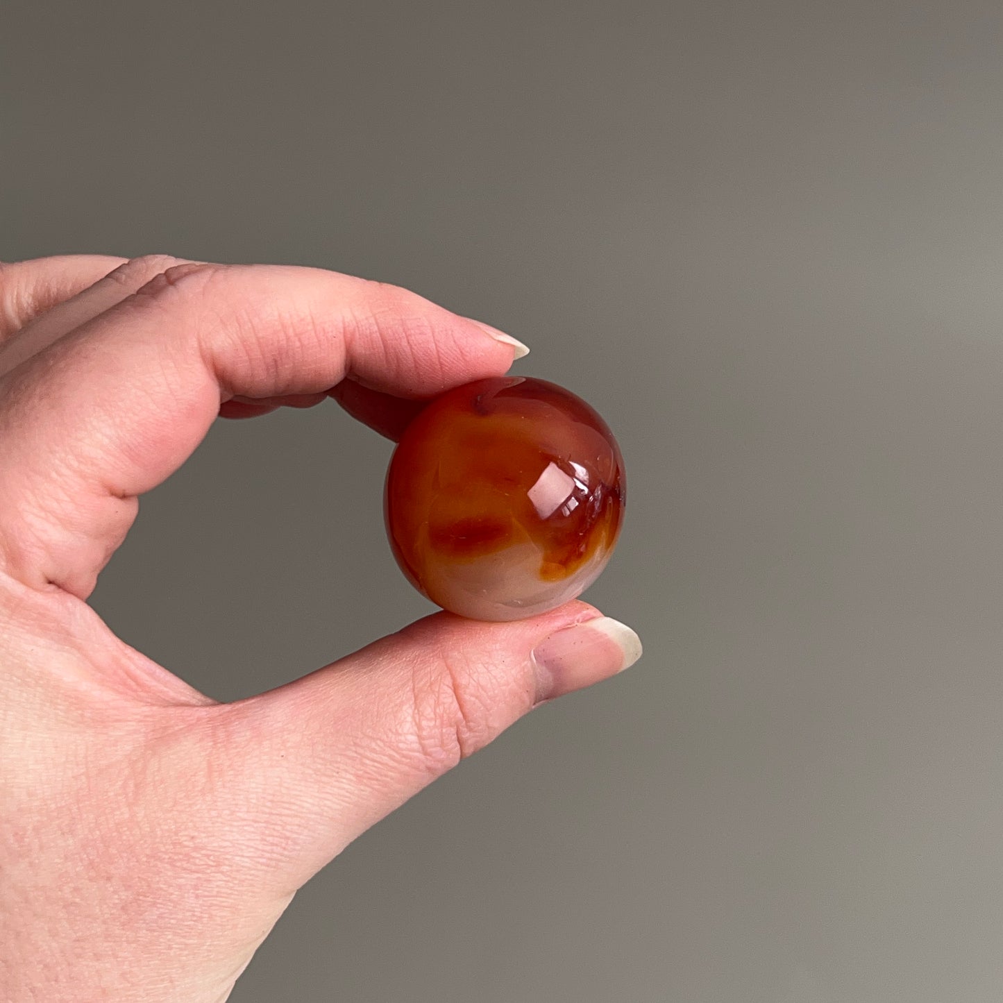 Carnelian Pocket Stone | Orange Carnelian Tumbled Crystal