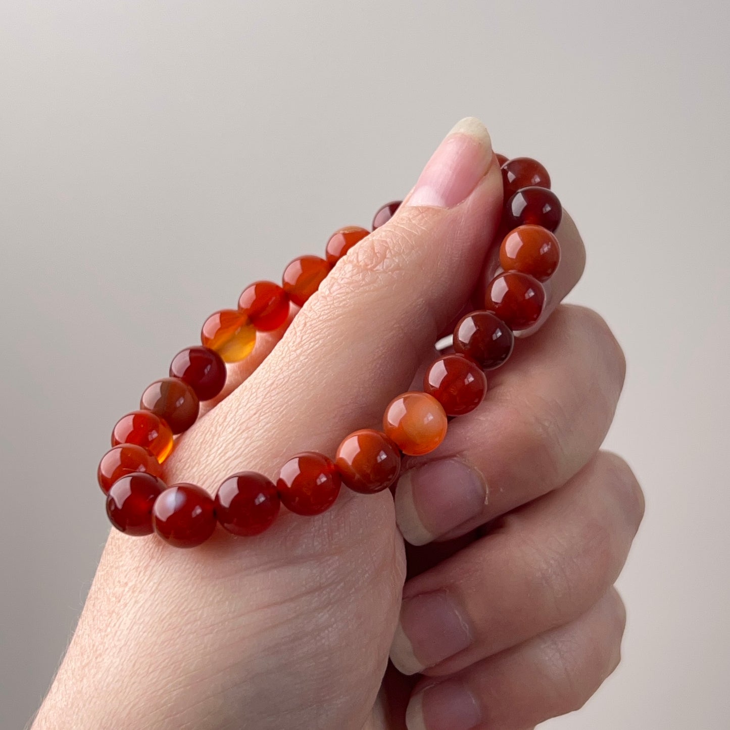 Carnelian Bracelet | Crystal Stretch Bracelet