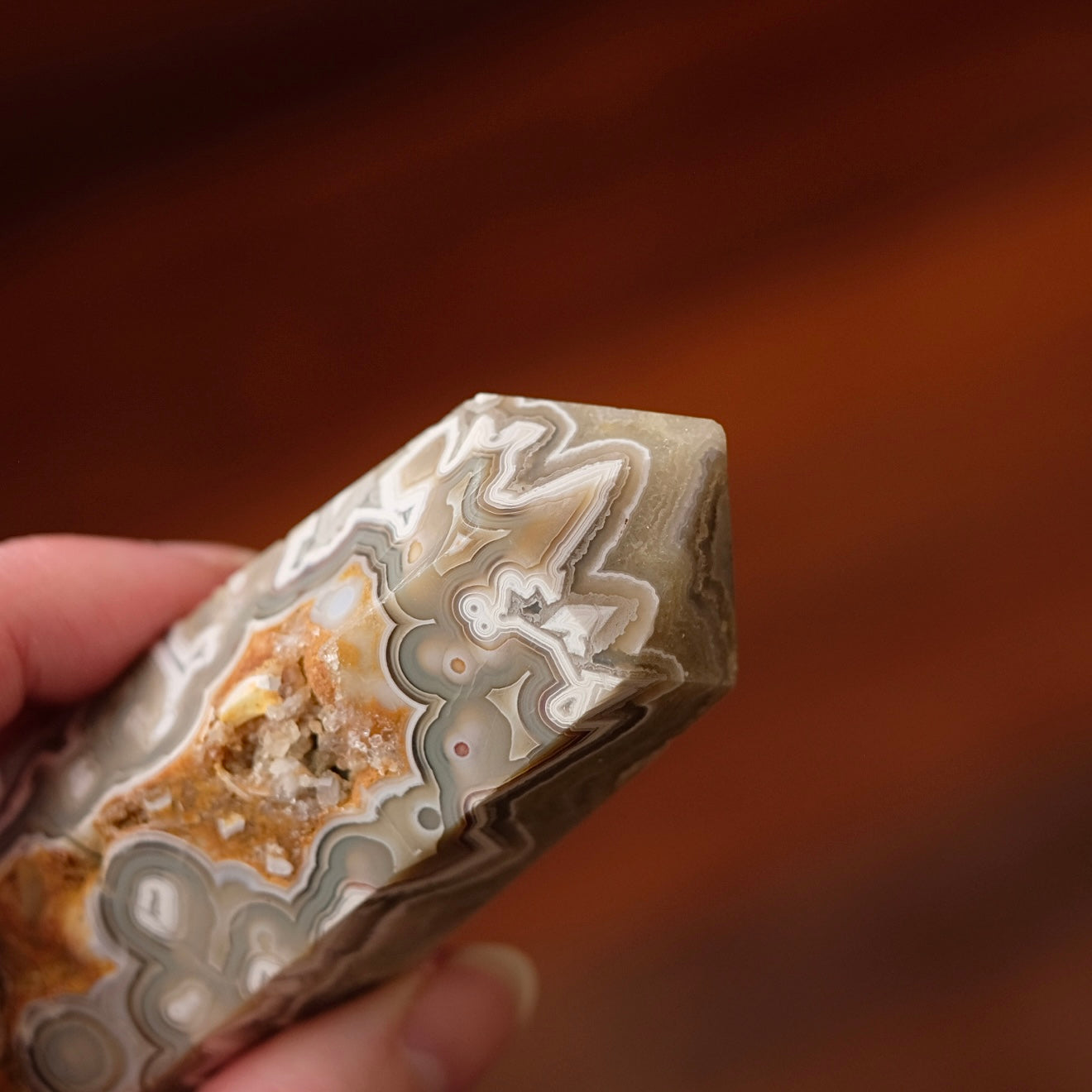 Crazy Lace Agate Tower | Lace Agate Crystal Point