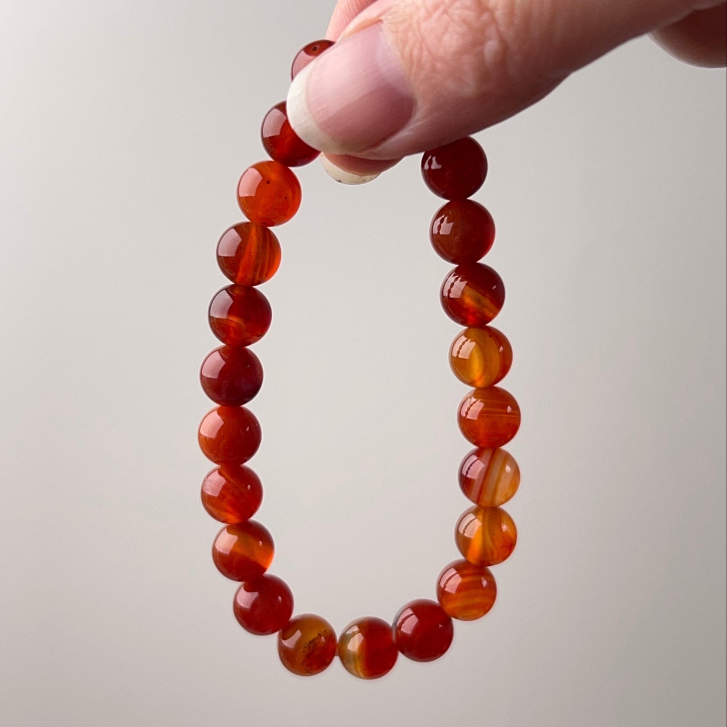 Carnelian Bracelet | Crystal Stretch Bracelet