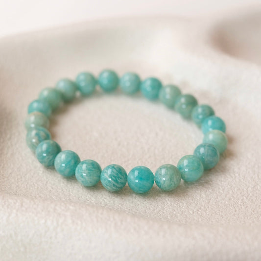Amazonite Bracelet | Amazonite Crystal Stretch Bracelet