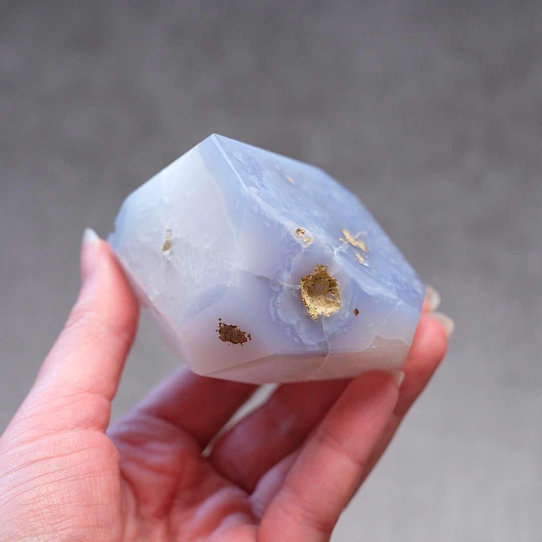 Blue Lace Agate + Quartz Freeform | Blue Lace Agate Crystal