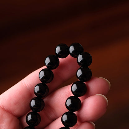 Black Tourmaline Bracelet | Schorl Crystal Bracelet