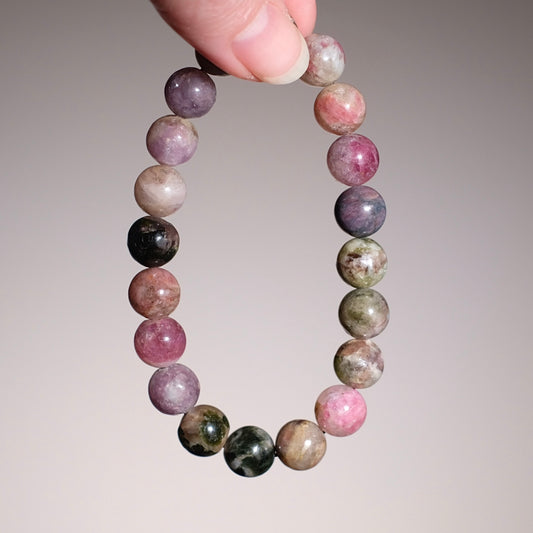 Mixed Tourmaline Bracelet | Rainbow Tourmaline Crystal Bracelet