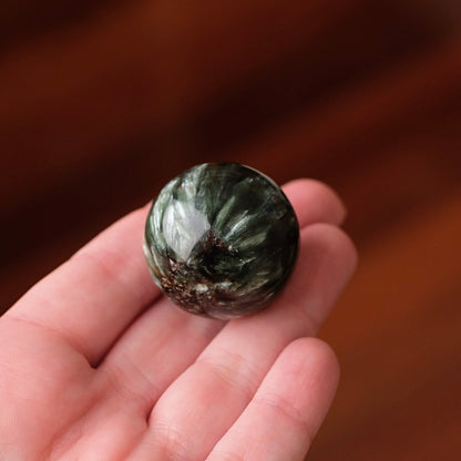 Seraphinite Sphere | Polished Seraphinite Crystal Sphere