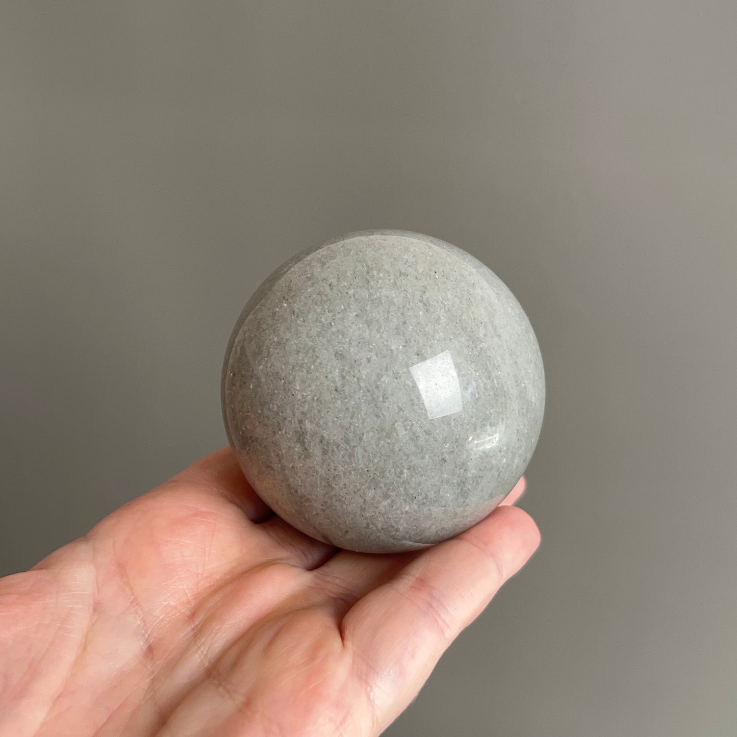 Silver Aventurine Sphere | Sage Mica Crystal Sphere