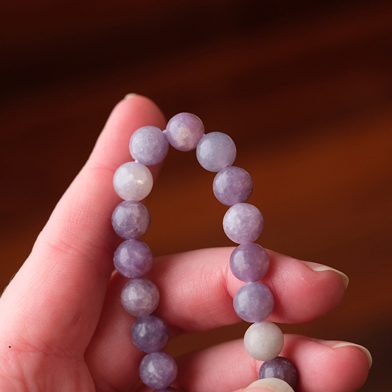 Lepidolite Bracelet | Crystal Stretch Bracelet