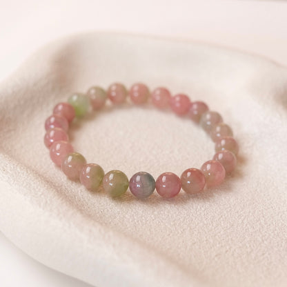 Watermelon Tourmaline Bracelet | Pastel Candy Tourmaline