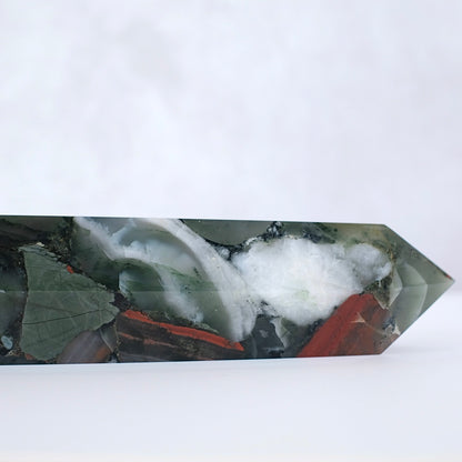 African Bloodstone Tower | Seftonite Bloodstone Crystal Point