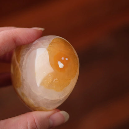 Orca Carnelian Heart | Yellow Carnelian Crystal Heart