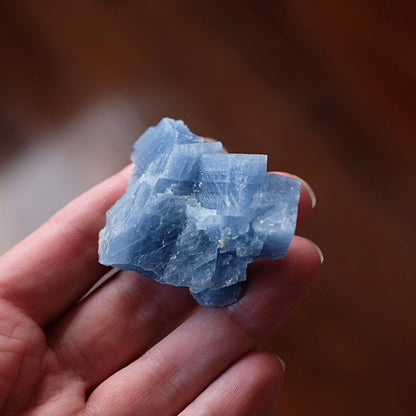 Blue Calcite Specimen | Raw Calcite Crystal Cluster