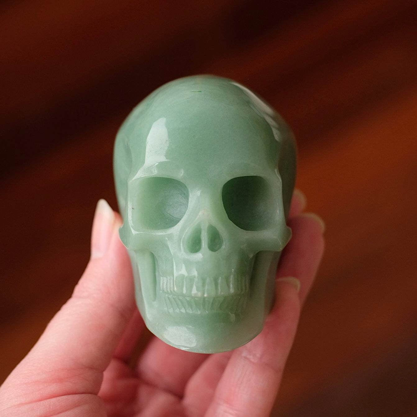 Green Aventurine Crystal Skull | Aventurine Skull