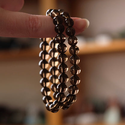 Smokey Quartz Bracelet | Quartz Crystal Bracelet