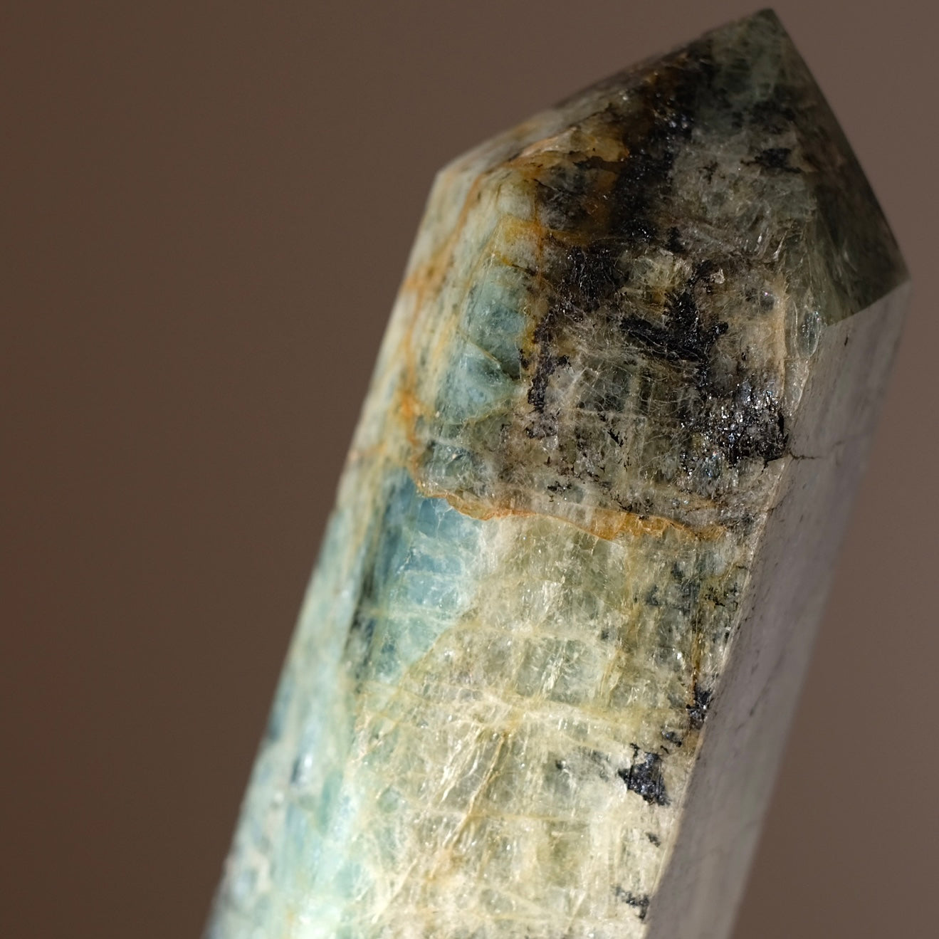 XL Aquamarine Tower |  Beryl Tower | Crystal Point