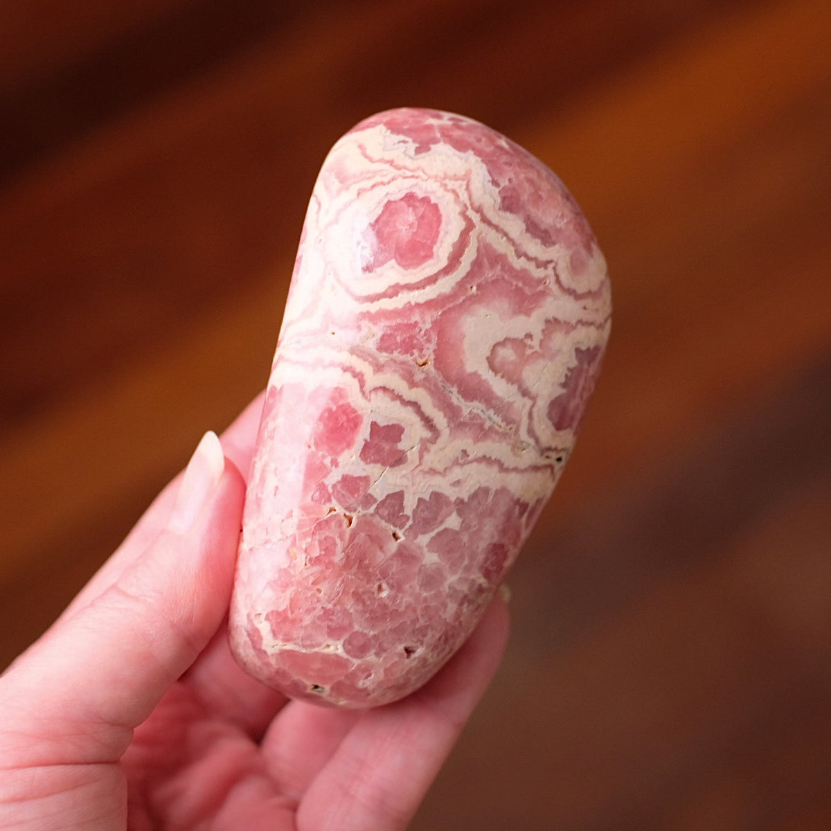 Rhodochrosite Freeform | Polished Rhodochrosite Crystal D