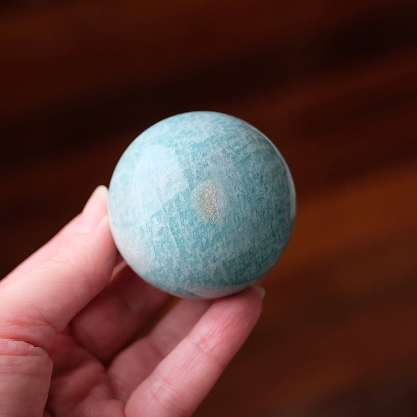 Amazonite Sphere | Blue Amazonite Crystal Sphere